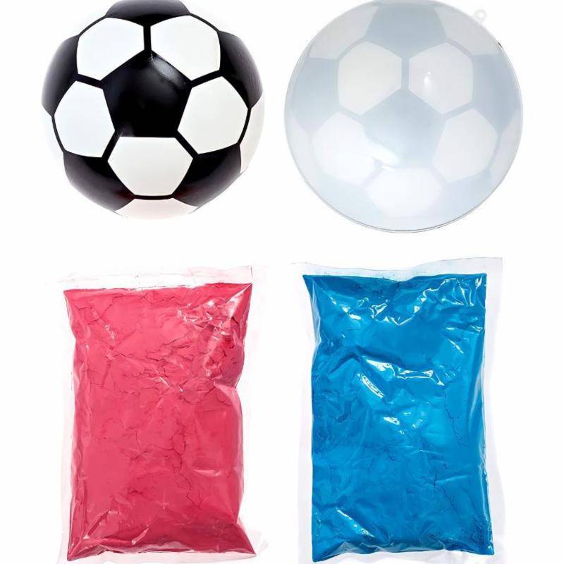 9kx9Ey5 Gender Reveal Soccer Ball with Holi Powder - Baby Gender Surprise