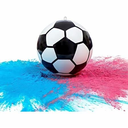 Gender reveal soccer ball Gender Reveal Soccer Ball with Holi Powder